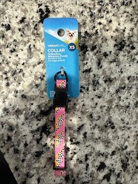 Vibrant Pink Multi-Pattern XS dog Collar